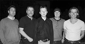 with Willi Eisner (g), Stefan Fritz (sax), Artur Egger (b) and Harry Gschösser (dr)